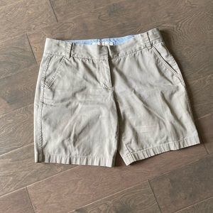 J.Crew cream women’s shorts.
